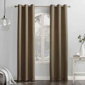 2 × Bronze brown curtian panels 54" × 82" NEW